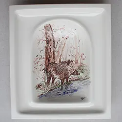 Kafel ręcznie malowany