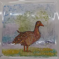 Zwierzęta ręcznie malowane na kaflach