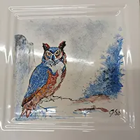 Zwierzęta ręcznie malowane na kaflach